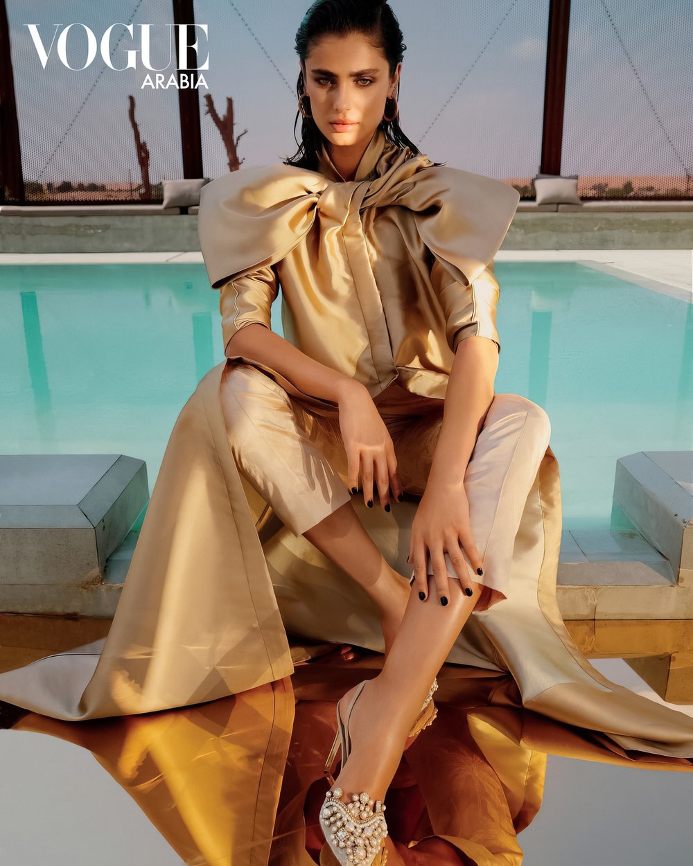 Taylor Hill Joins Vogue Arabia's December 2021 Celebration of